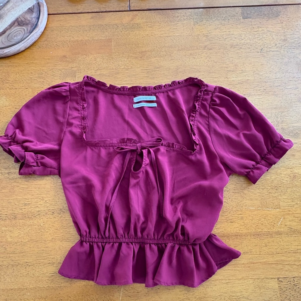 Urban Outfitters Burgundy Women's Top